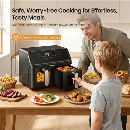Dual basket air - basket, fryer